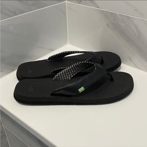 Sanuk Yoga May Flip Flops Women’s 11 Sandals Black